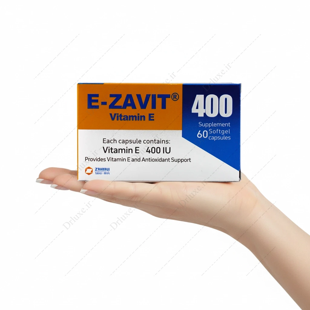 کپسول ای زاویت 400 واحد ویتامین ای زهراوی 50 عدد